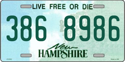 NH license plate 3868986