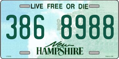 NH license plate 3868988