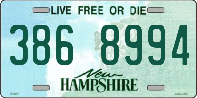 NH license plate 3868994