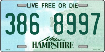 NH license plate 3868997