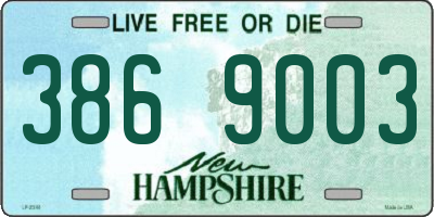 NH license plate 3869003