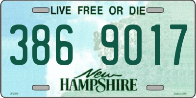 NH license plate 3869017