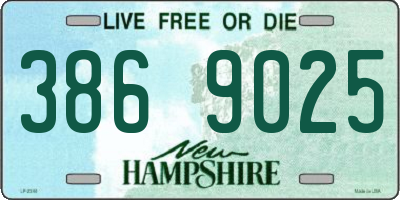 NH license plate 3869025