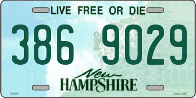 NH license plate 3869029