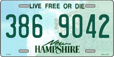 NH license plate 3869042
