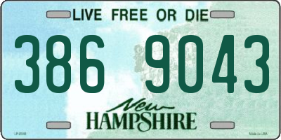 NH license plate 3869043