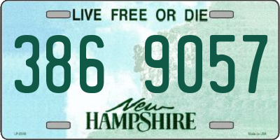 NH license plate 3869057