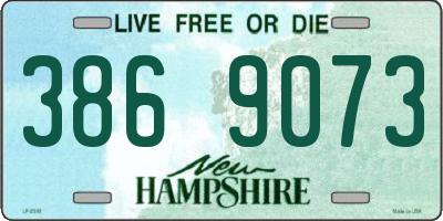 NH license plate 3869073