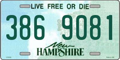 NH license plate 3869081