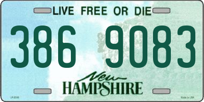 NH license plate 3869083