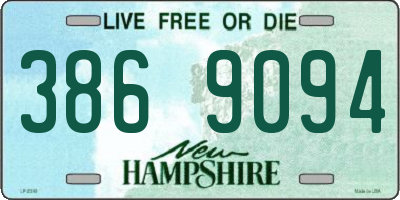 NH license plate 3869094