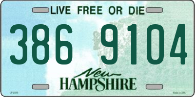 NH license plate 3869104