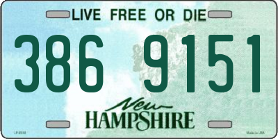 NH license plate 3869151