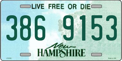 NH license plate 3869153