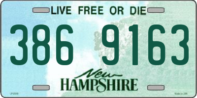 NH license plate 3869163