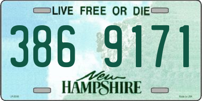 NH license plate 3869171