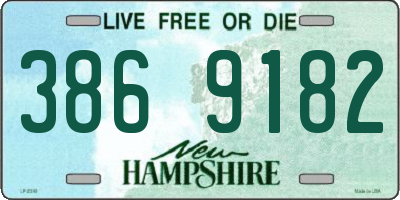 NH license plate 3869182