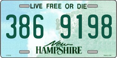 NH license plate 3869198
