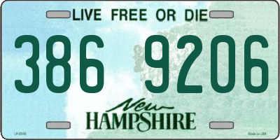 NH license plate 3869206