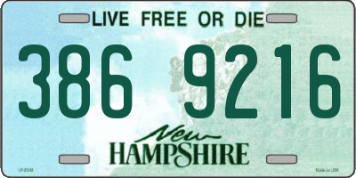 NH license plate 3869216