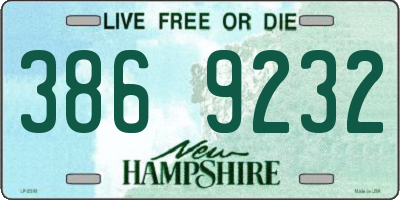 NH license plate 3869232
