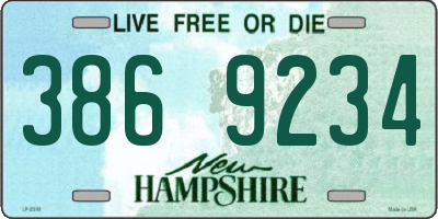 NH license plate 3869234