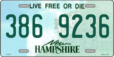 NH license plate 3869236