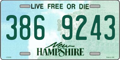 NH license plate 3869243