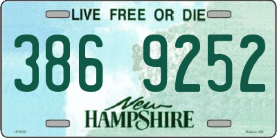 NH license plate 3869252