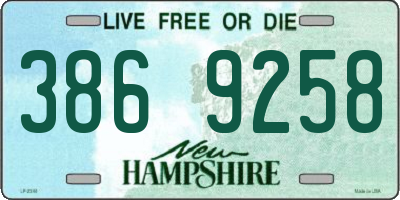 NH license plate 3869258