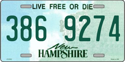 NH license plate 3869274
