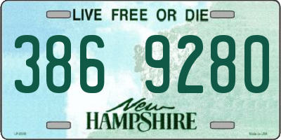 NH license plate 3869280