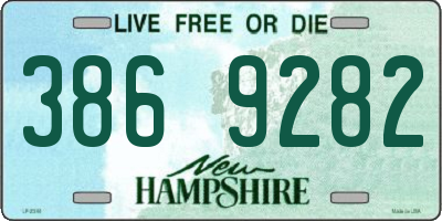 NH license plate 3869282