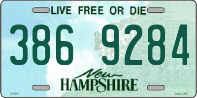NH license plate 3869284