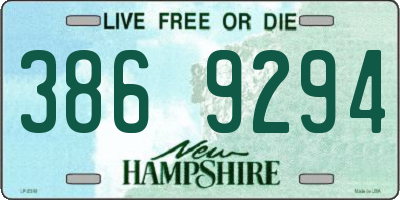 NH license plate 3869294