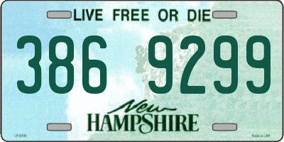 NH license plate 3869299
