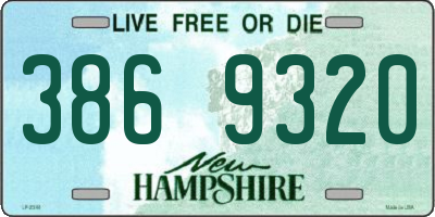 NH license plate 3869320