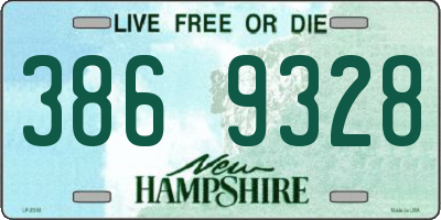 NH license plate 3869328