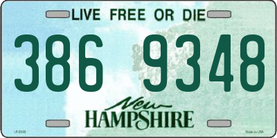 NH license plate 3869348
