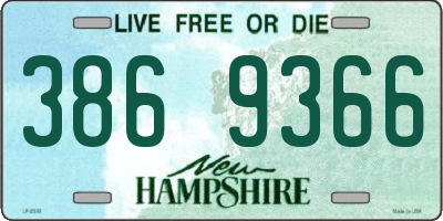 NH license plate 3869366