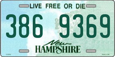 NH license plate 3869369