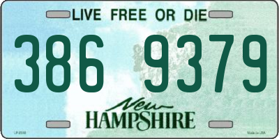 NH license plate 3869379