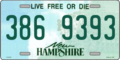 NH license plate 3869393