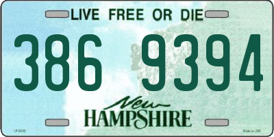 NH license plate 3869394
