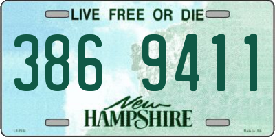 NH license plate 3869411