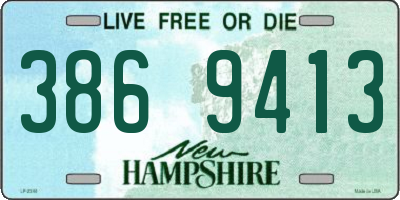 NH license plate 3869413