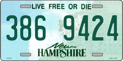 NH license plate 3869424