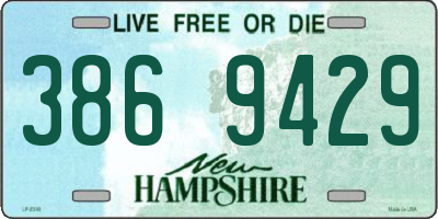 NH license plate 3869429
