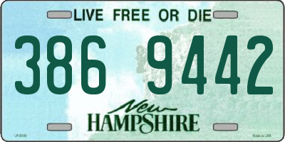 NH license plate 3869442