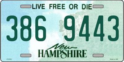 NH license plate 3869443